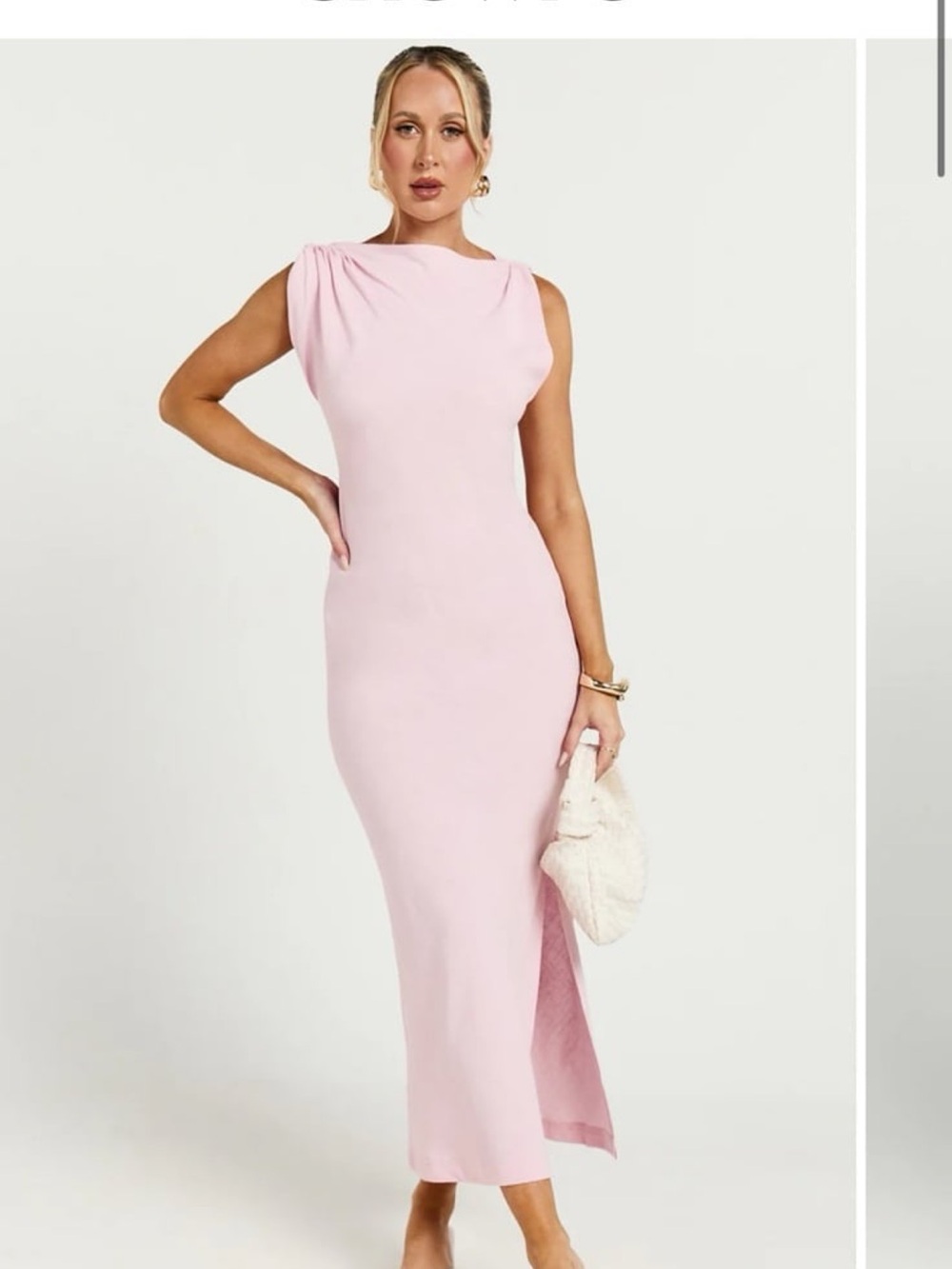 NWT Showpo linen soft pink dress size 4